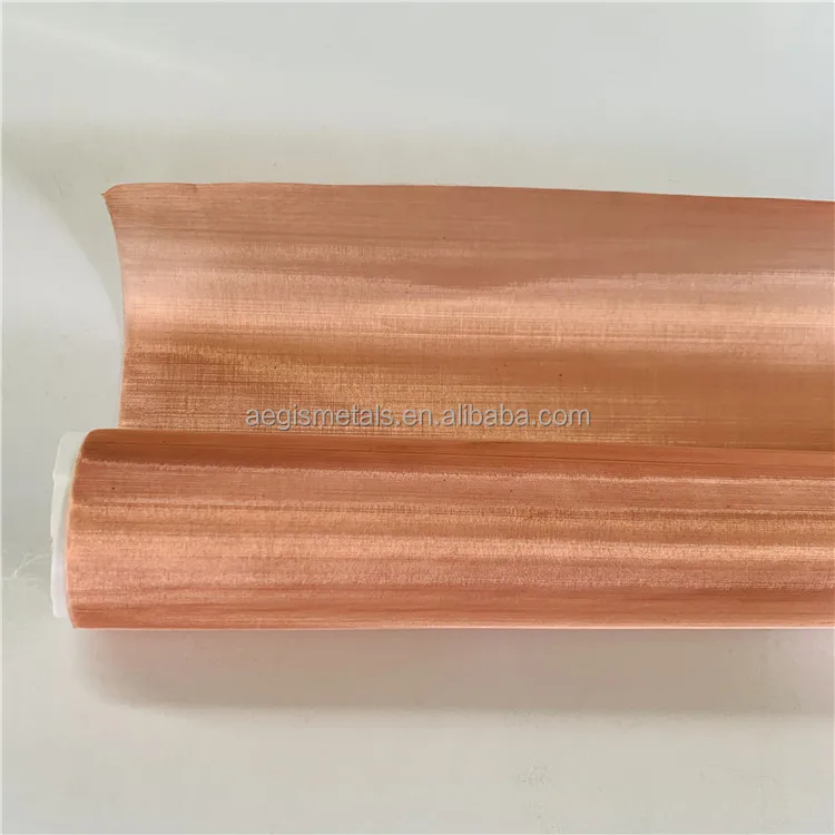 Brass Mesh, 100-500mesh Pure Copper Metal Mesh Fabric High Strength Copper  Mesh Screen for Shielded Signal (Color : 100mesh, Size : 1x1m)