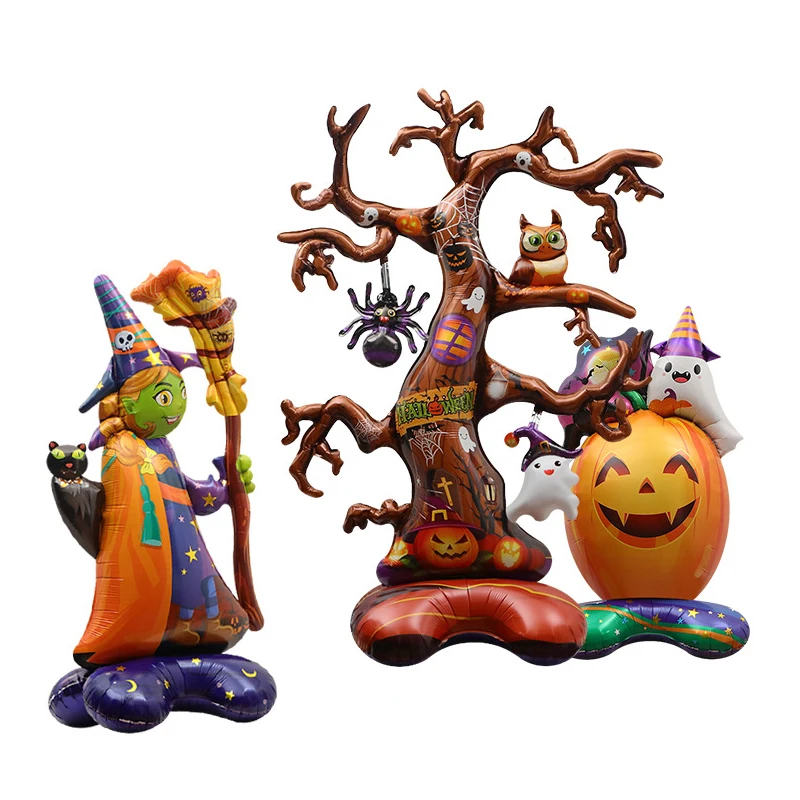 Halloween Decoration Kit Foil Balloon Halloween Party Decorations Wholesale Black Orange