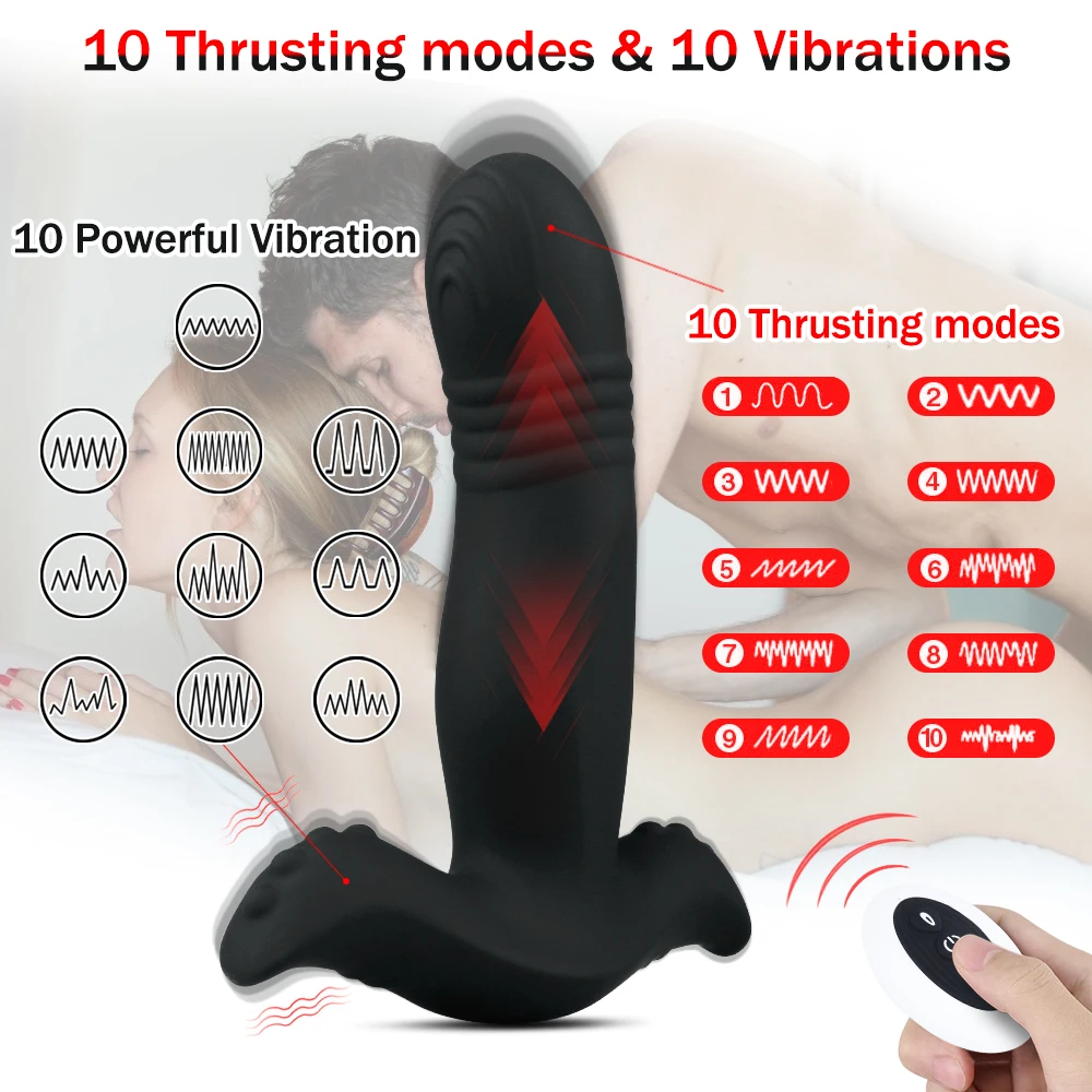 Vibrator G Spot Massage Double Vibrating for Lesbian Adult Sex Toys for Women Anal Plug 12 Speeds