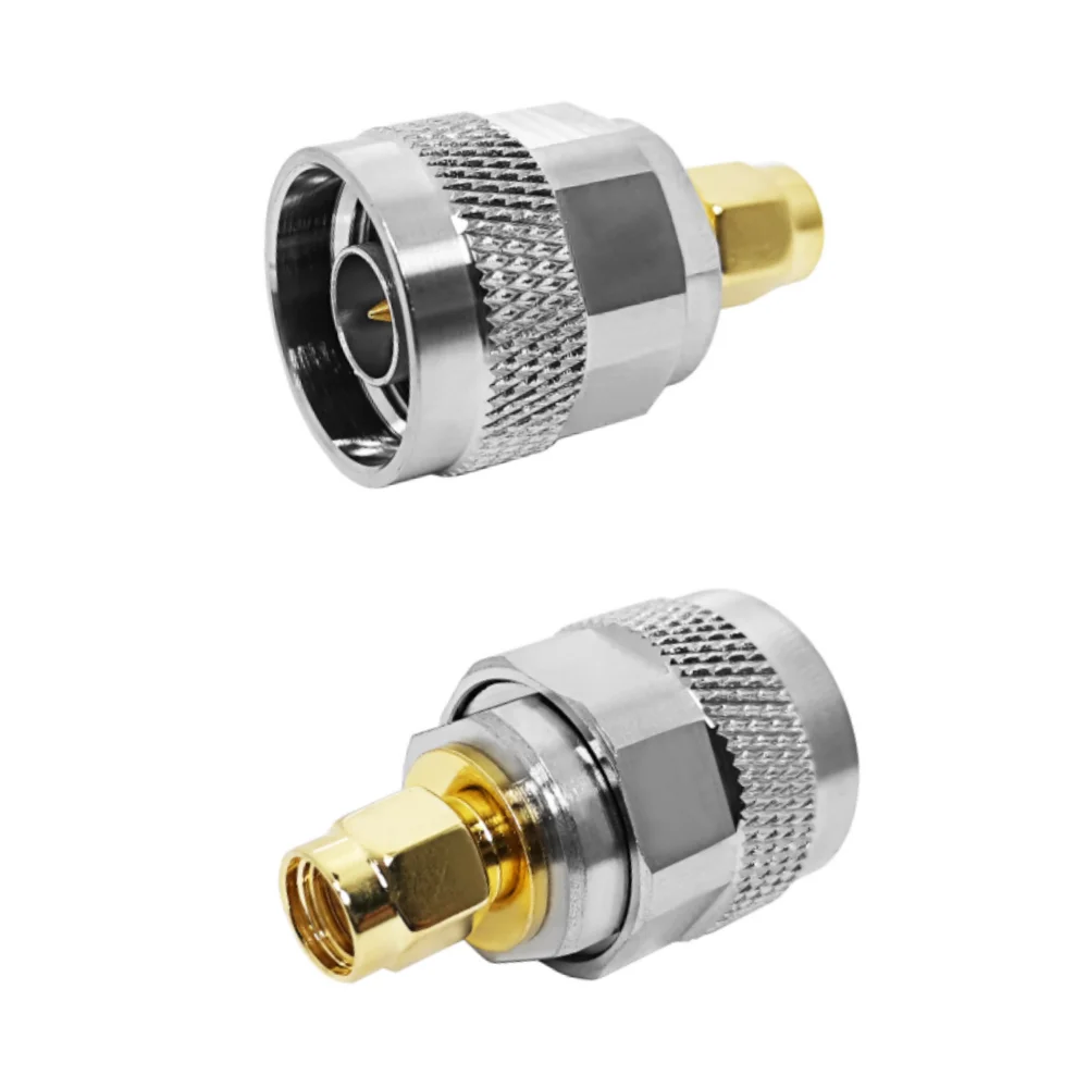 N Type Male Plug to RP SMA Male Plug RF Coax Coaxial Adapter Adaptor Converter Connector