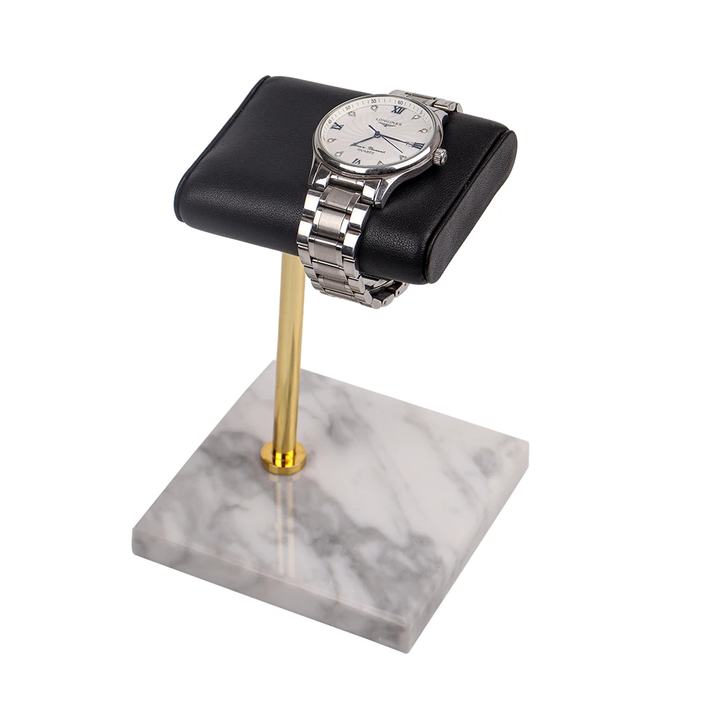 Высококачественный держатель для наручных часов SUNDO черный белый кожаный Стенд Мраморная стойка
