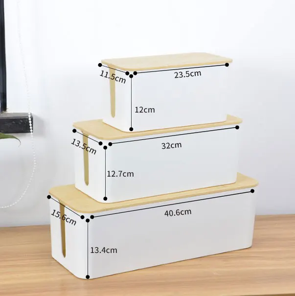 Power Strip Storage Box Data Cable Charger Socket Power Socket Cable Management Desktop Organizer