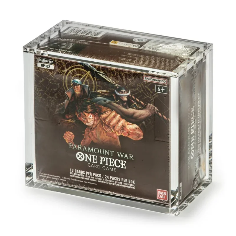 All Sizes OP01-10 One Piece English Booster Box Acrylic Display Protector  Case