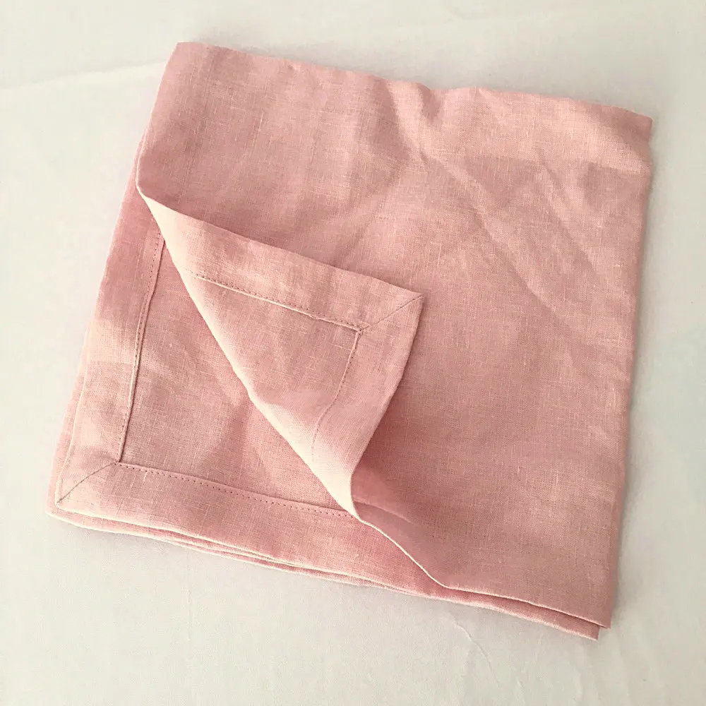 Embroidered Hemstitched Linen Napkin Wedding Monogrammed Linen Wedding