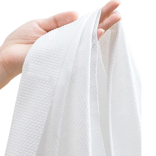 Private Label Hotel White Disposable Big Size Shower Bath Towel for Travel