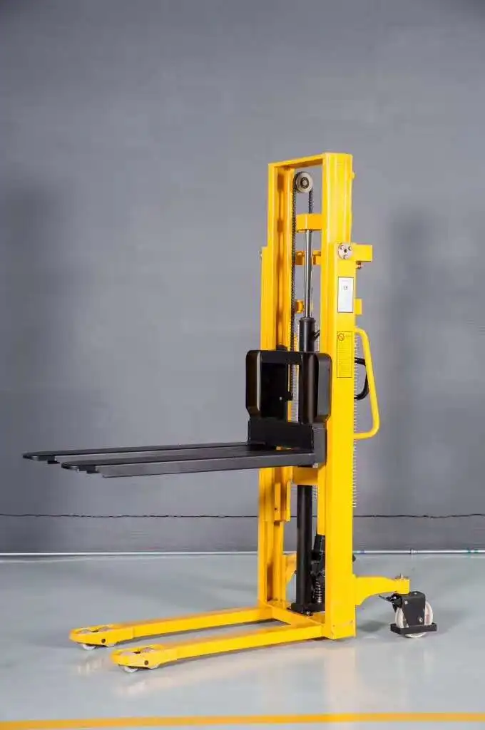 Manual Forklift Manual Pallet Stacker Hydraulic Pump Wheels Nude Pump Truck Manual Material Lift 2 Ton Manual Electric Stacker