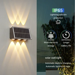 Outdoor Solar Waterproof Garden Wall Light,Corridor Wall Mounted Solar Wall Lamp/Solar Telescope Wall Lights,Solar Wall Light