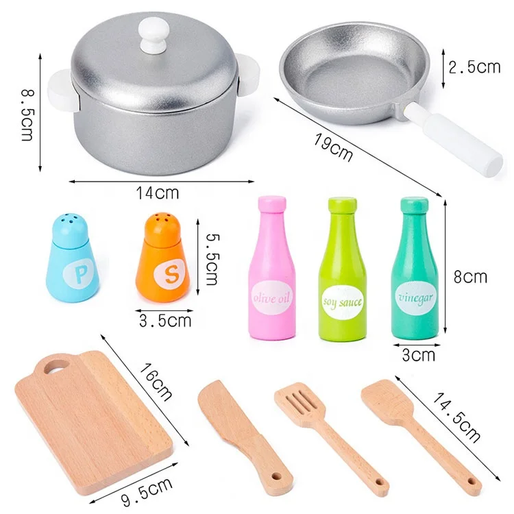 Белый большой деревянный кухонный шкаф детский набор