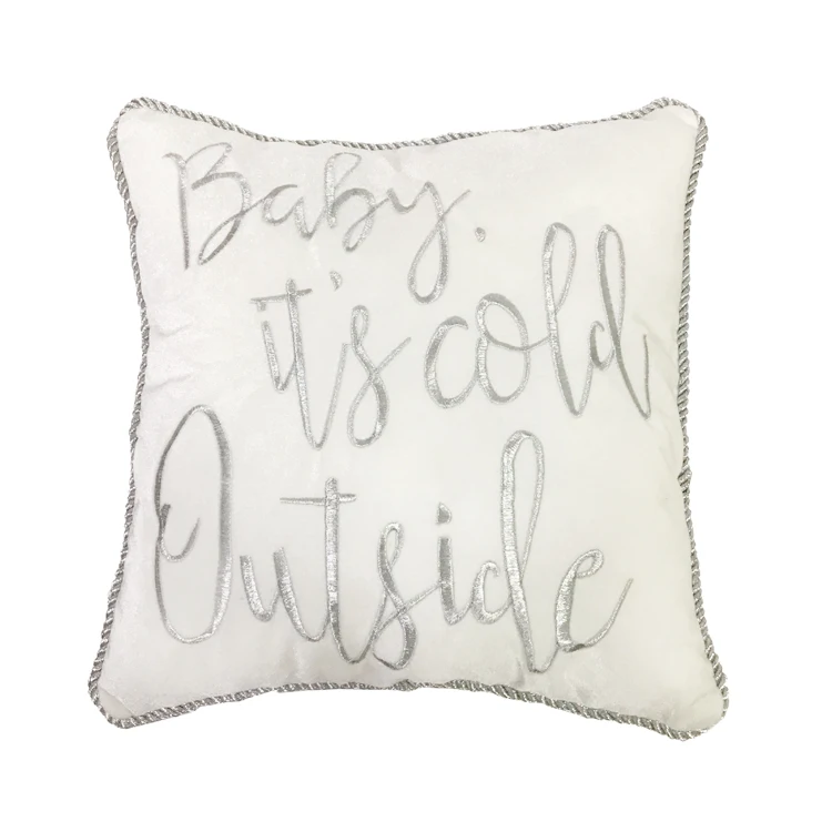 Оптовая продажа 40 см белая диванная подушка пустая Заказная декоративная