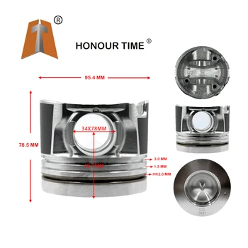 Factory Price Professional Wholesale Machinery Engine Parts Cylinder Liner Rebuild Kit 8-97367397-1 for Isuzu 4JJ1 Diesel Engine