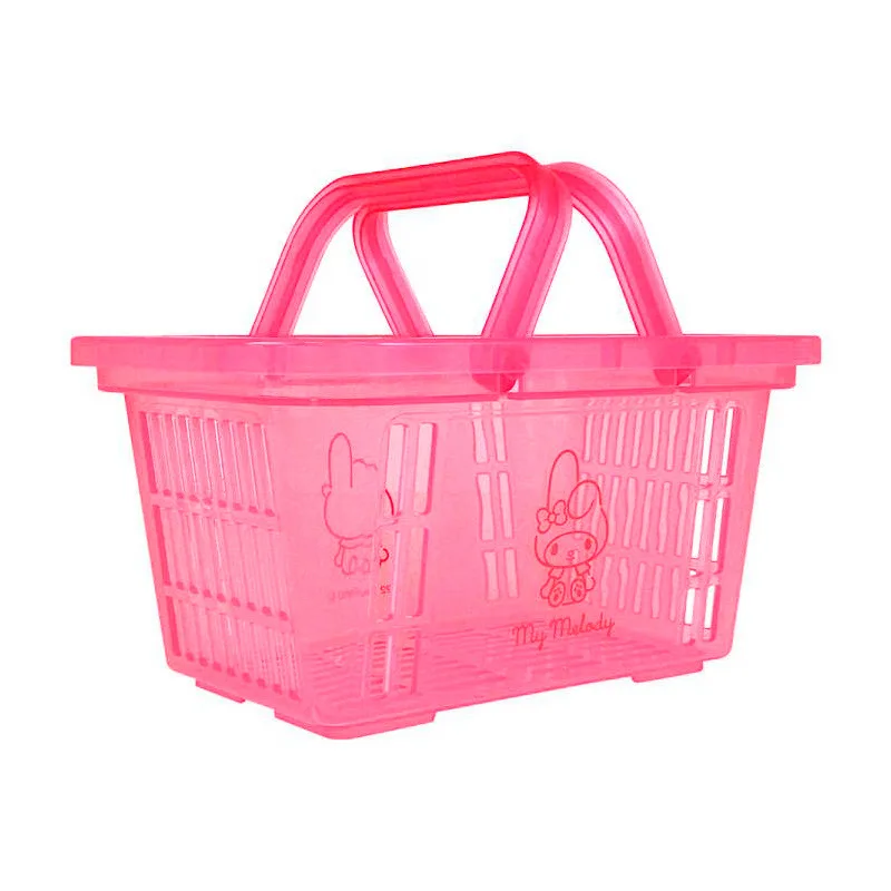 Kuromi Mymelody Cinnamoroll storage basket Student cartoon handbasket