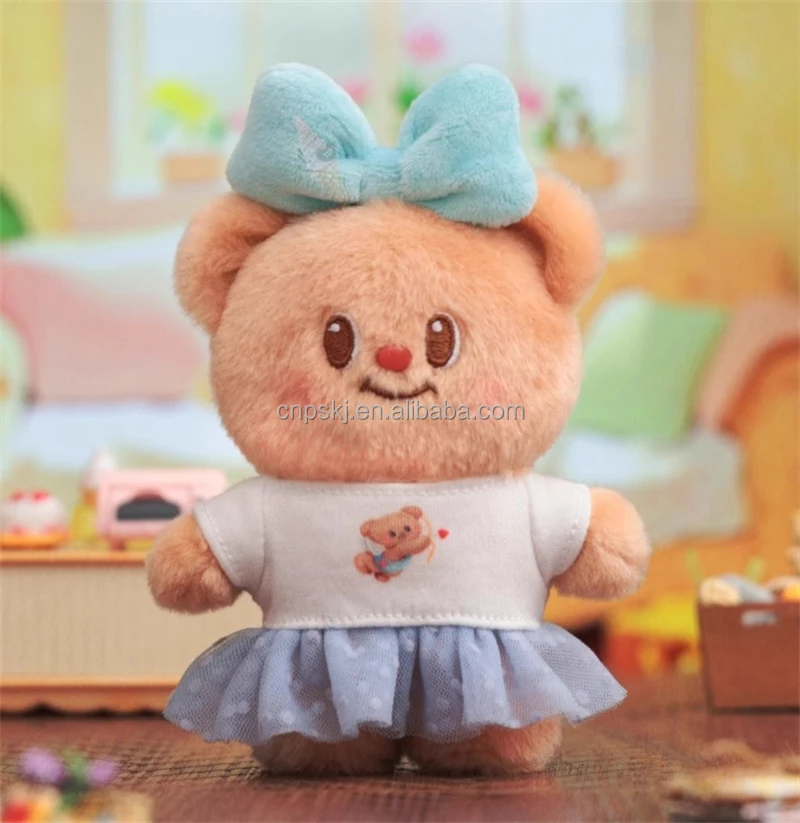 Genuine Top Toy Butterbear Plush Keychain Dolls Blind Box