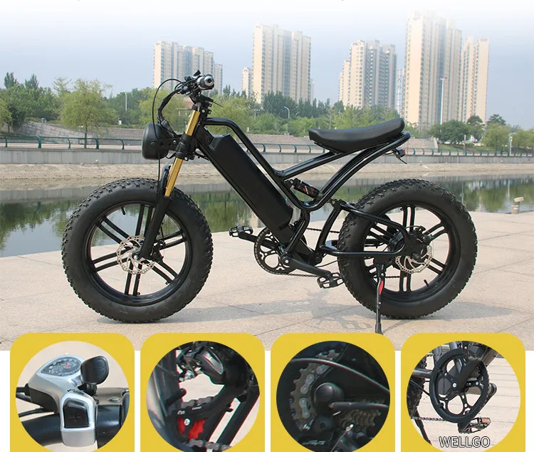 Warehouse Stock Bicicleta Electrica Retro Ebike 750w Motor 48v 13ah