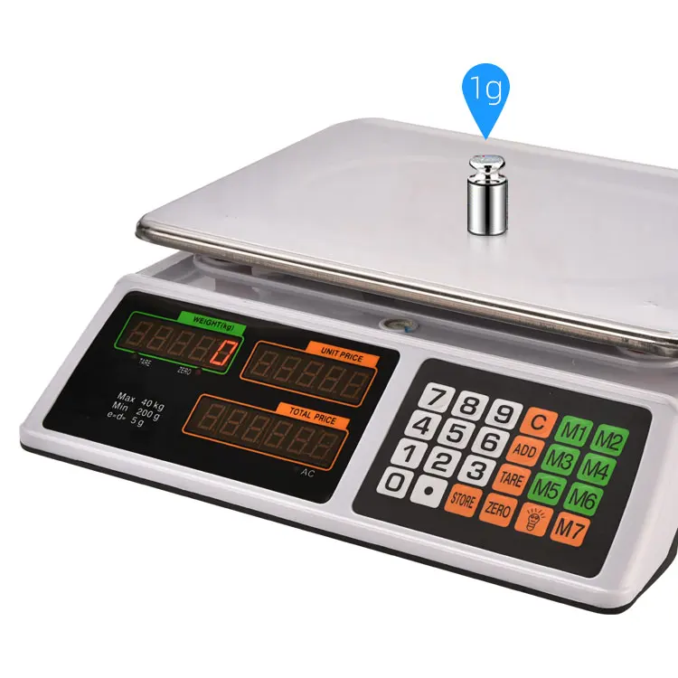 Digital Electronic Price Scale Weighing Scales Supermarket Pricing Weighing Scale