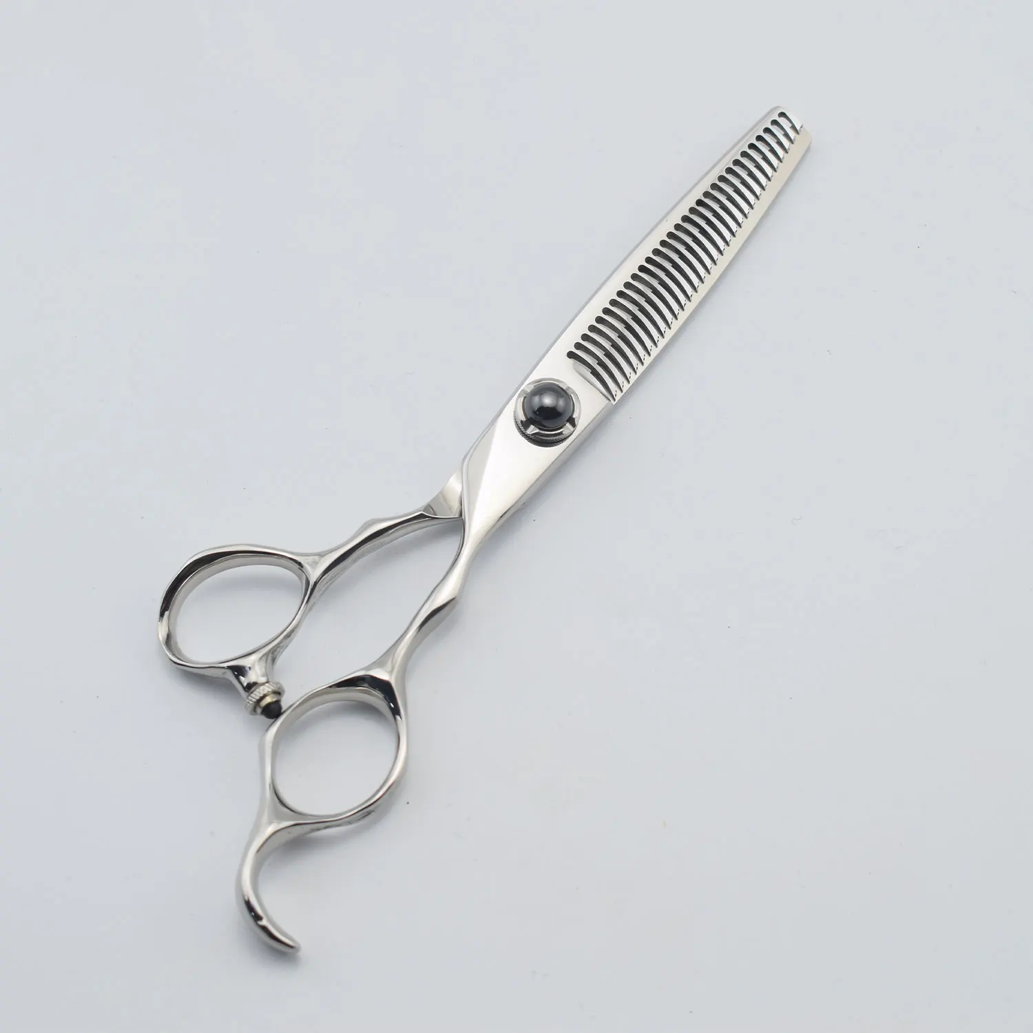 2021 New Arrival Professional Crack Blue Thinning Scissors 6 Inch Double Tail Thinning Hairdressing Scissors