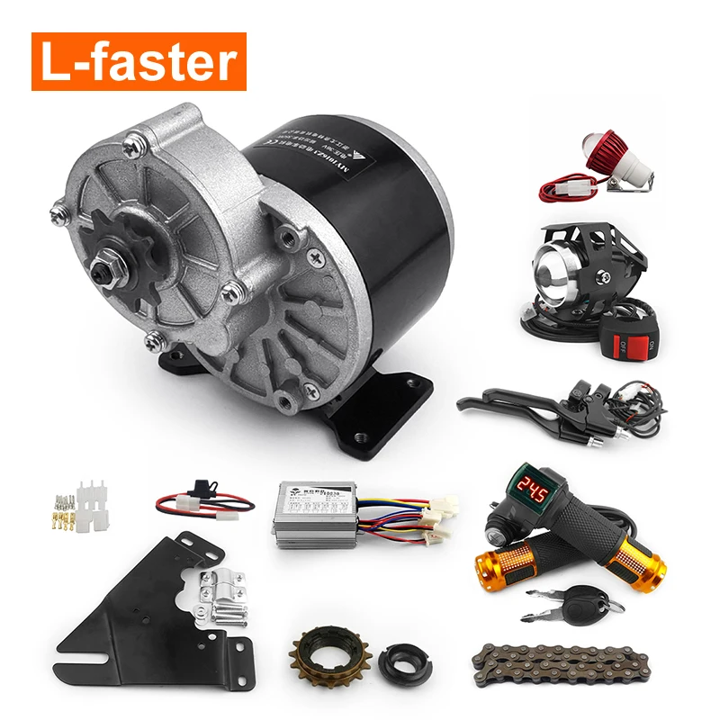 24V 350W E-Bike Umbausatz – Bürstenbehafteter Motor Mit Freilauf, Montageplatte, Controller & Daumengas (Wuxing) – Für Mountainbike & Citybike
