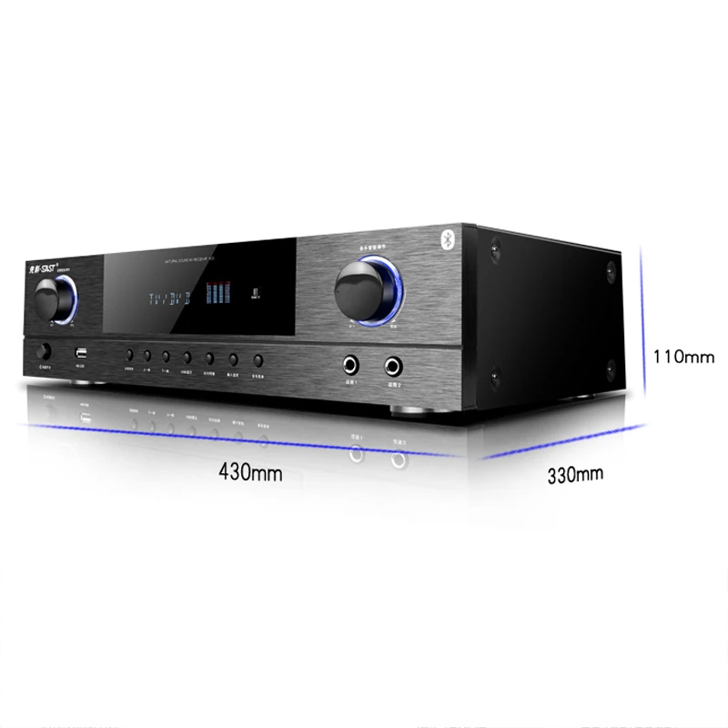 900W High Power Home Audio Sound Amplifiers Karaoke Audio Digital  Subwoofer Blueteeth Professional AV Speaker Amplifier