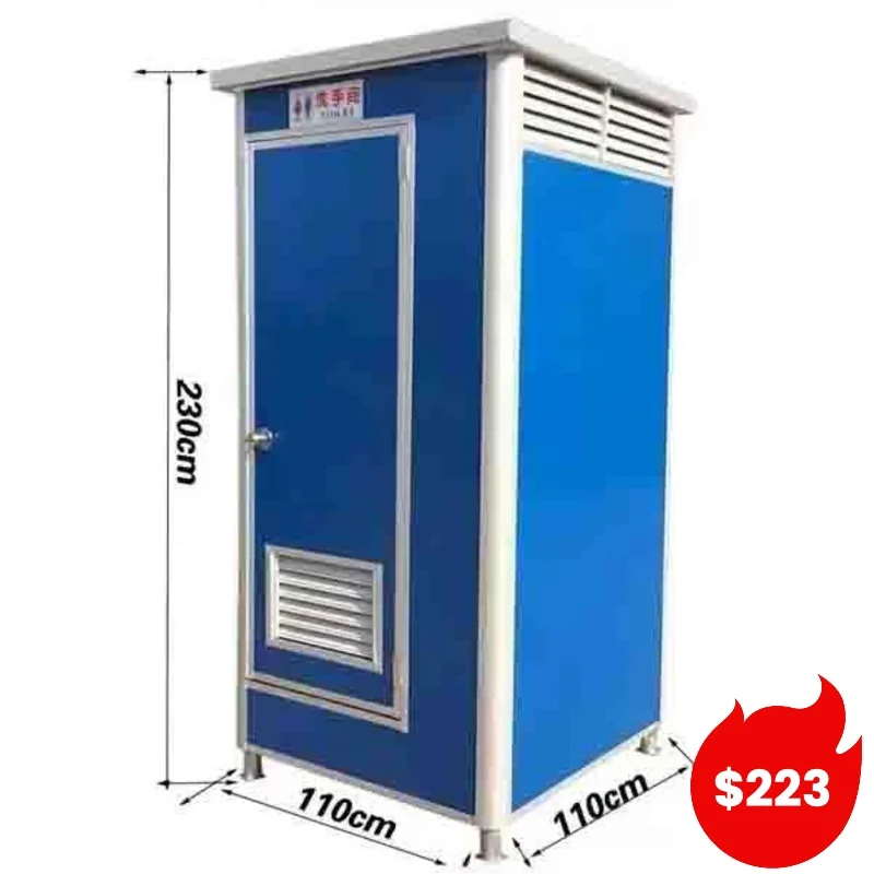 Modern 3D Model Design Portable Steel Mobile Toilet for School & Office Outdoor Public Restroom with Multiple Containers