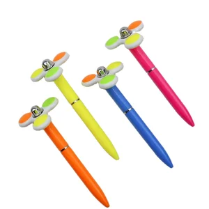 Novelty Plastic Spinner Gel Pen School Gift Fidget Ball Pen with Custom logo
