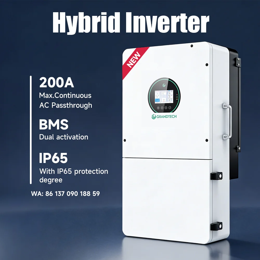 신형 디자인 IP65 방수 하이브리드 태양광 인버터: 10kW, 12kW, 16kW, 18kW 온/오프그리드 인버터, 스플릿 페이즈, 3 MPPT, PV 입력 최대 500VDC