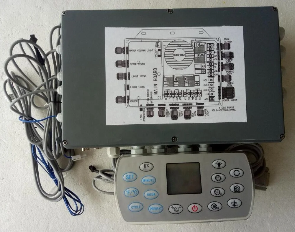 Smart Whirlpool Spa Pool Controller Hot Tub Touch Screen Control Panel