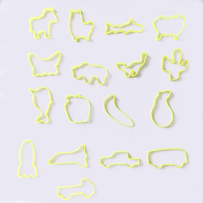 Резиновый браслет в форме животного, силиконовый браслет на запястье, эластичная резинка для маленькой девочки