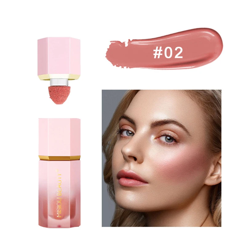 New Arrival Face Makeup Soft Sponge Tip Pigmented Blusher Long Lasting ...