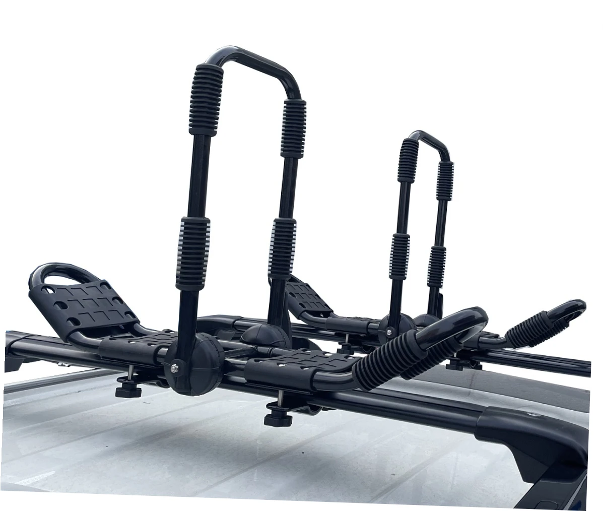 Yescom Universal Kayak Roof Rack Carrier (4-Pack) – Fits Square & Oval Crossbars, No-Drill Installation, Includes Straps & Rubber Pads