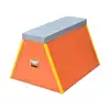 Trapezoidal wooden box