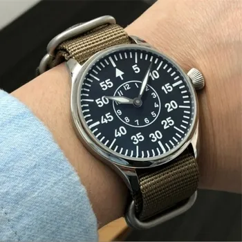 2020 Hot Selling Men Military Pilot Mechanical Watch Original ETA6498 ST3621 Movement Mens Luminous Wrist Watches