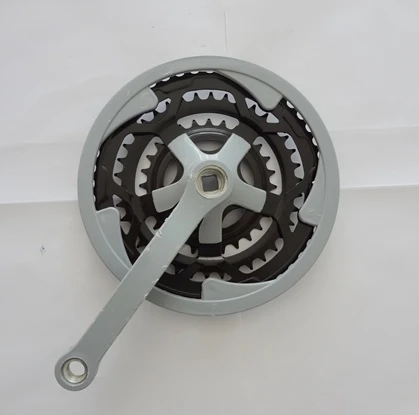 127mm Bicycle Crankset 36/40/44/48T Silver Color from Pusai