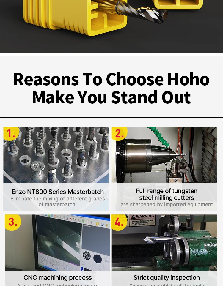 HUHAO 1/8 Shank Single Flute Spiral Tungsten Milling Cutter One Flute Up Cut Engraving Drill Router Bit for Acrylic PCB PVC Wood