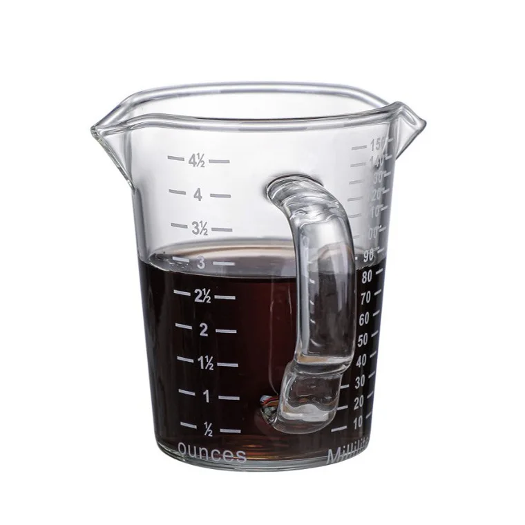 Verre Doseur 3 Litres Hünersdorff - Polypropylène Incassable, Graduation Bleue, Lavable Lave-vaisselle