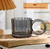 Vertical striped ash gray style