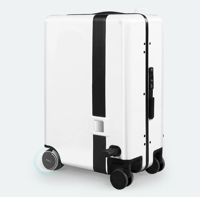 2021 New Follow Ride on Anti Loss Alarm USB Charger PC Robot Smart Luggage