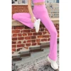 vapor pink flared legging