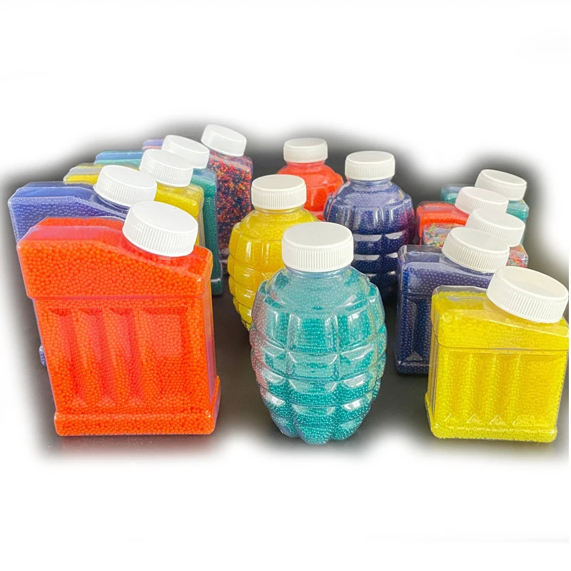 Civaner 4 Pack Gel Bead Refills Gel Bead Ammo Water Gel Beads Subpackage Accessories Large Gel Ball Storage Bottle For Holding 700 Soaked Gel Balls Storage