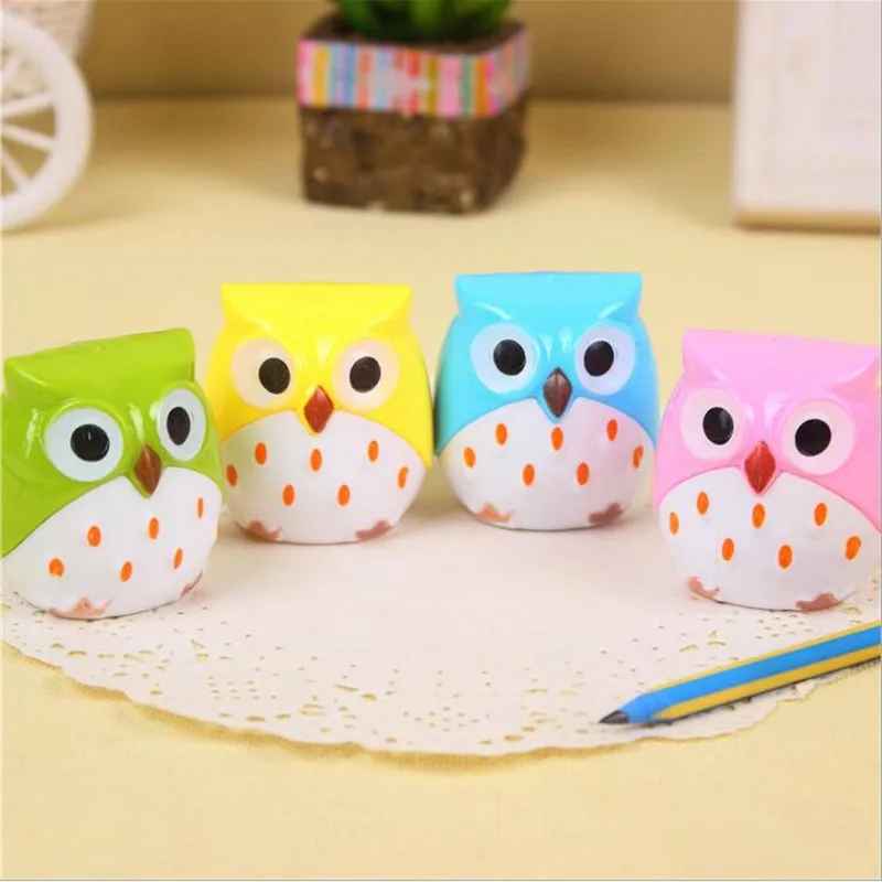 Точилка для карандашей в виде милой совы для детей, милые Креативные канцелярские товары, подарок, Детские офисные и школьные принадлежности