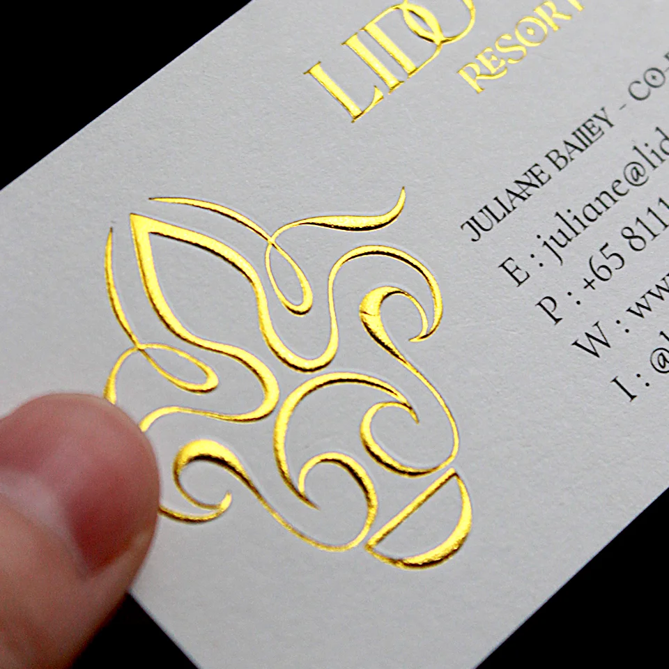 Factory Custom LOGO Design Business Card With Gilt Edge Die Cut Art Paper Printing 3D Embossed Cardboard Visiting Card
