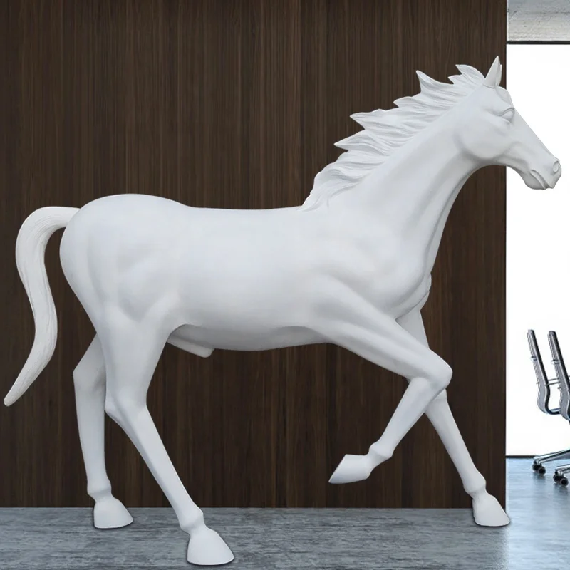 Outdoor Lobby Decoration Indoor Life Size Frp Sculpture Fiberglass Horse Statue Buy Fiberglass