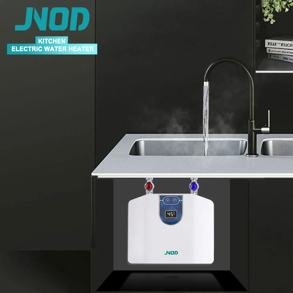 JNOD 110V Energy Saving Portable Electric Hot Water Heater Tankless Mini Bath Water Heater