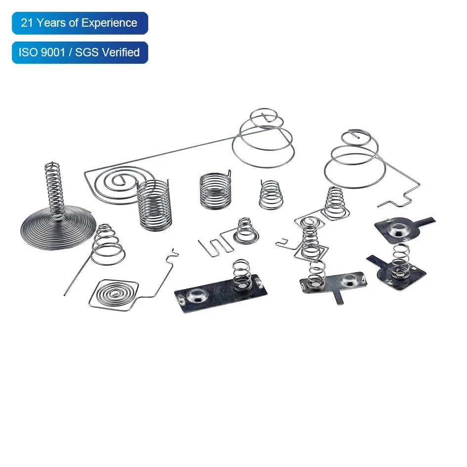 Hengsheng Customized AAA Compression Battery Spring Positive and Negative Contact Plate Holder 2mm Spade Connect Terminal