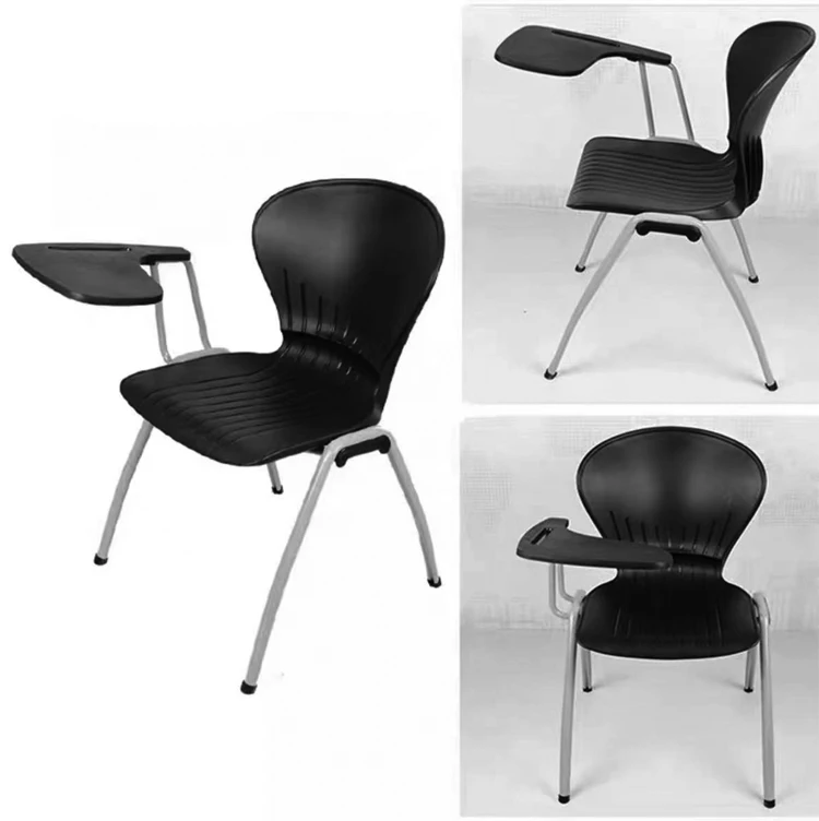 Student Table and Chair with Note Taking Table Training Center Chair with Writing Pad