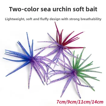 Cheery Bait Sea Urchin Soft PVC Printed Artificial Fish for Carp Bass Mandarin Tilapia-Fly Fishing Topwater/Midwater Lure – Soft Lure – view 5