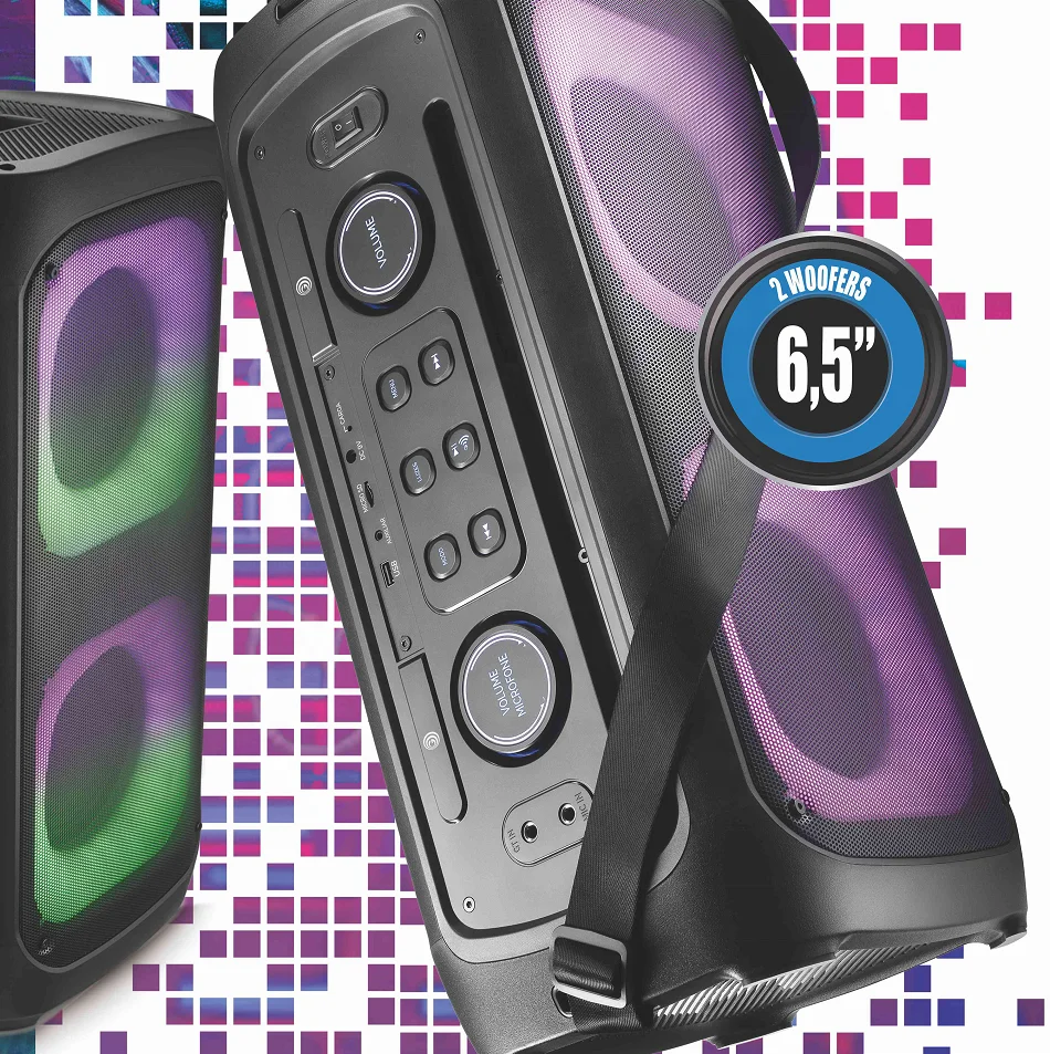 EDENストックPROステレオオーディオパーティーボックスLED