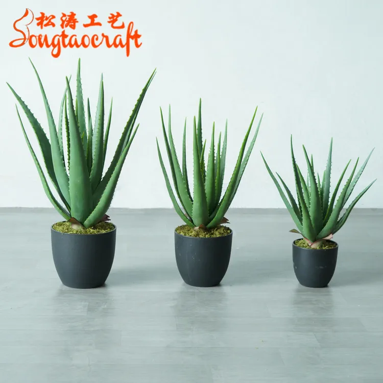 Knstliche Aloe Vera Pflanzen im Topf, 30-60 cm, PU-Bltter,  Plastik-Schlangen-Bonsai fr Heimdekoration| Alibaba.com