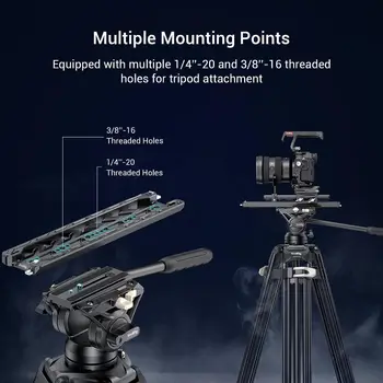 SmallRig 12'' Lightweight Dovetail Plate for ARRI with Maximum Load 20kg, Dovetail Plate with Safety Design - 3771 detail image
