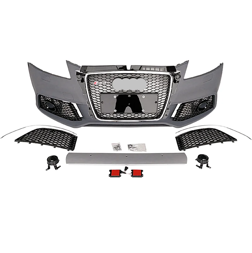 Rs3 Type Front Bumper With Grille For Audi A3 8p 2008-2013 Upgrade Rs3 ...