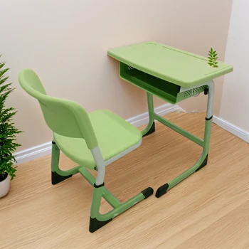 Durable and adjustable desks for children studying in schools or kindergartens