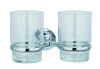 double tumbler holder with glass